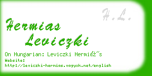 hermias leviczki business card